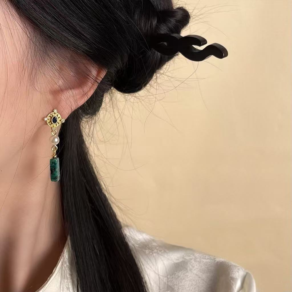 Eternal Light Pearl & Turquoise Drop Earrings