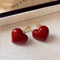Bold Love Heart Earrings