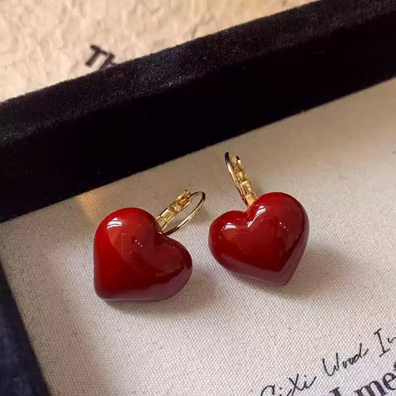 Bold Love Heart Earrings