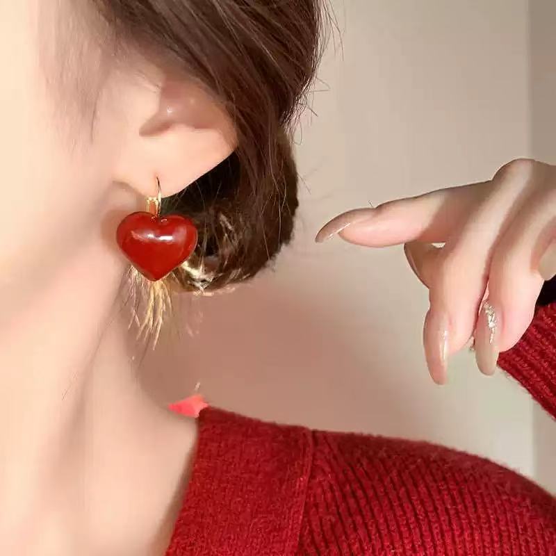 Bold Love Heart Earrings