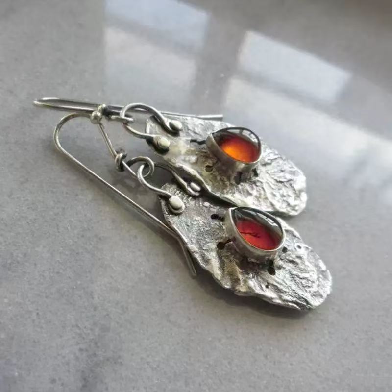 Crimson Light Earrings