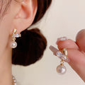 Seraphina Asymmetric Winged Pearl Drops
