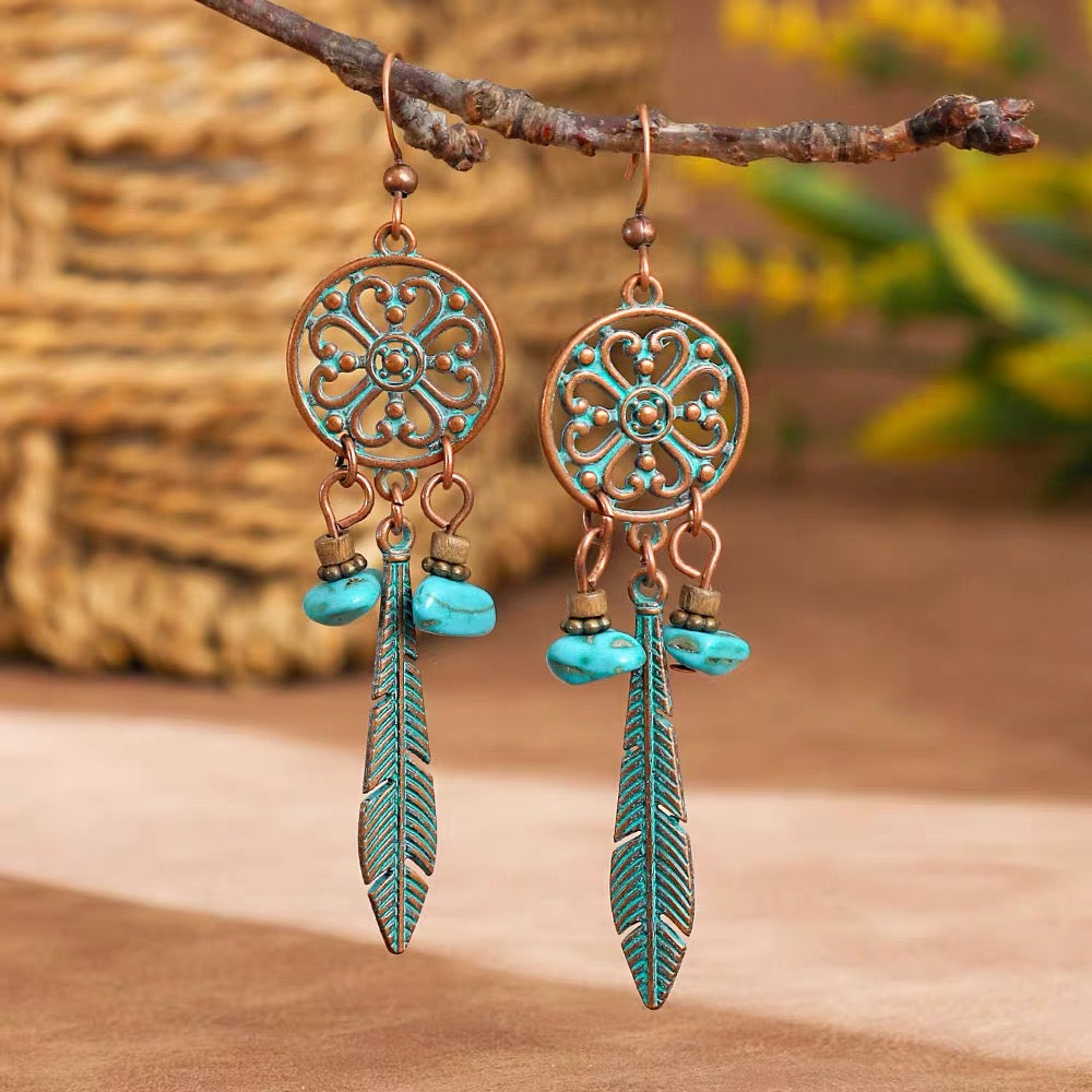 Oasis Dreamcatcher Drop Earrings