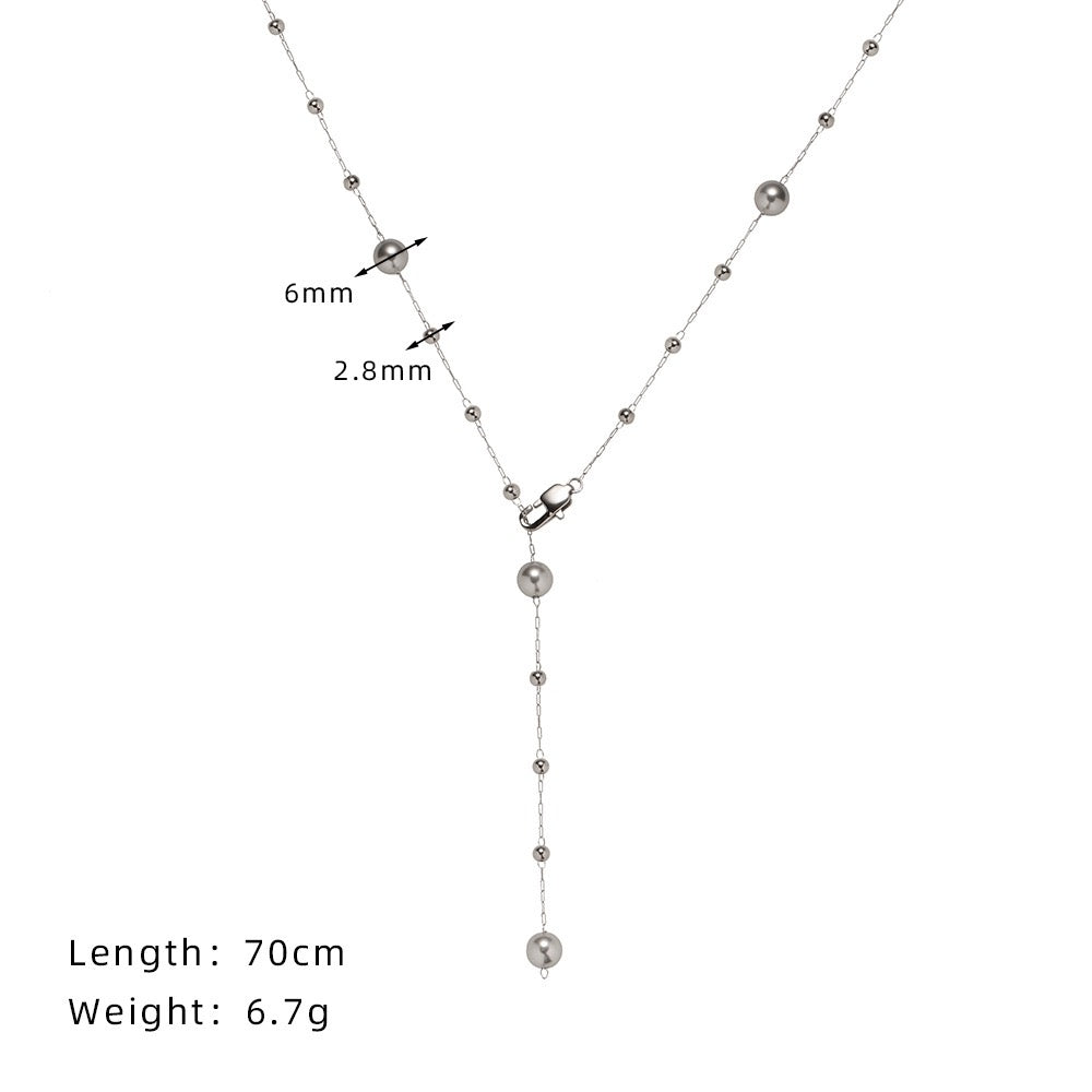 Pearl Station Lariat Convertible Necklace