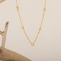 Lumiere Bezel Crystal Station Necklace