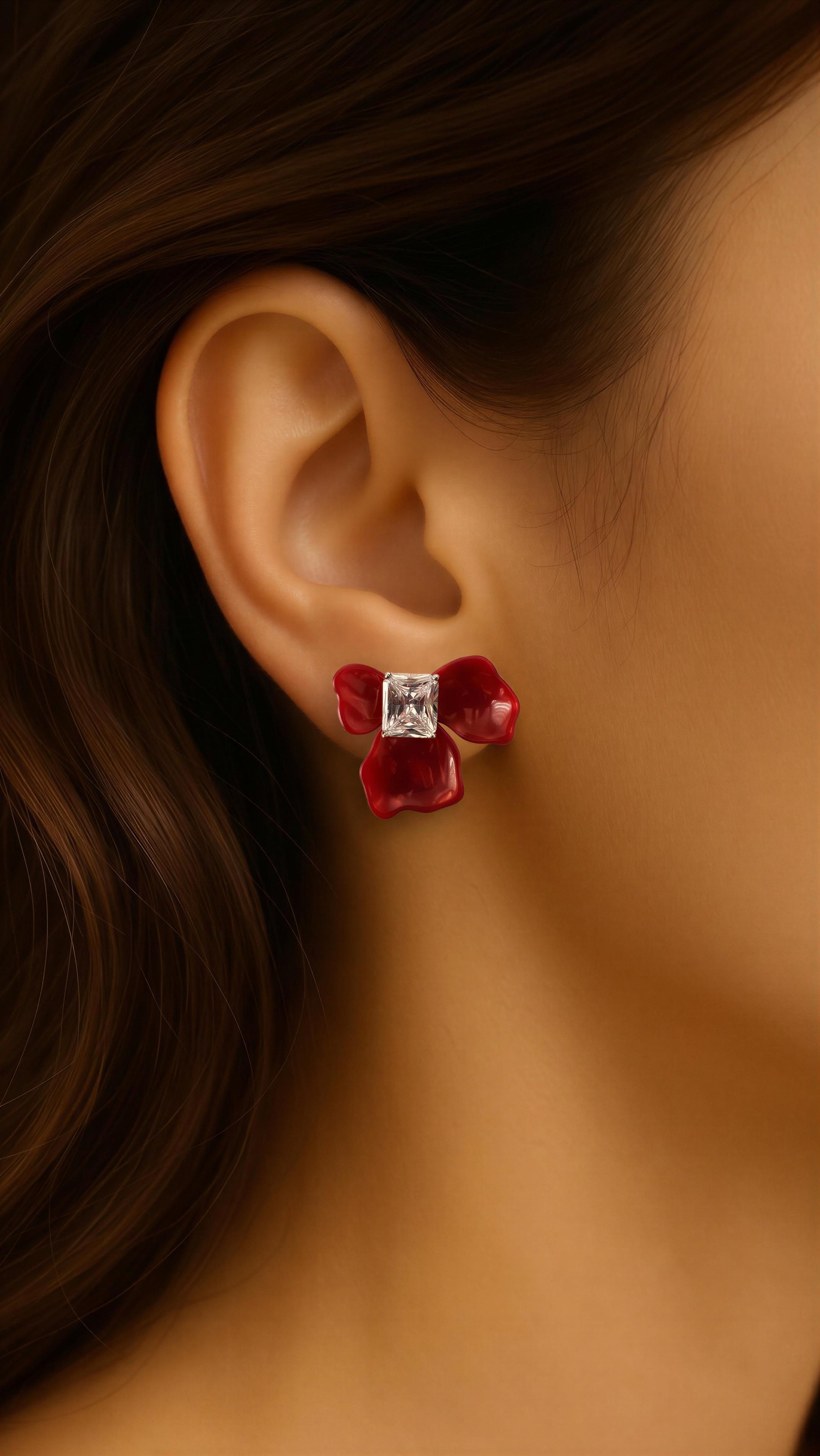 Petal Radiance Statement Studs