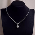 Riviera Tennis Strand & Pearl Drop Necklace
