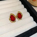 Crimson Molten Organic Studs