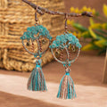 Tree of Life Tassel Earrings