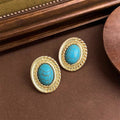 Turquoise Heirloom Cable Studs