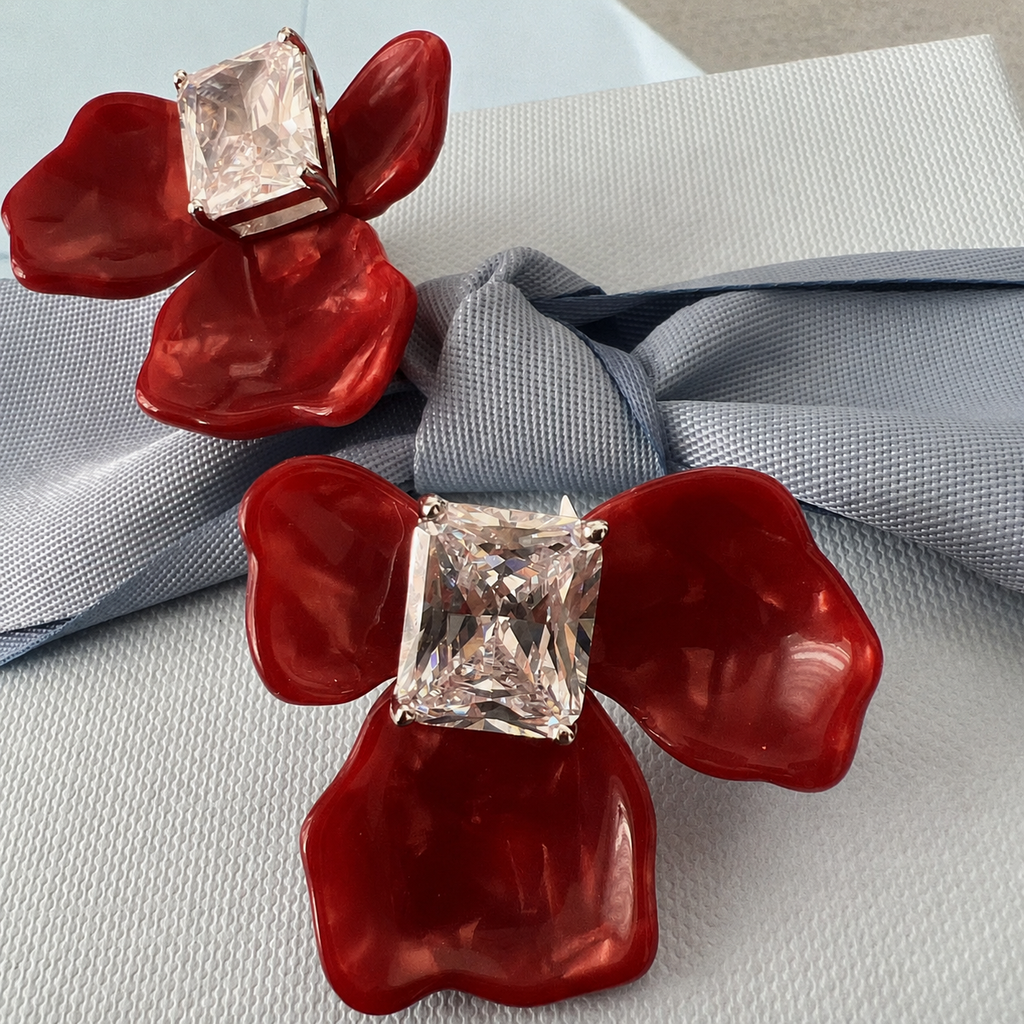 Petal Radiance Statement Studs